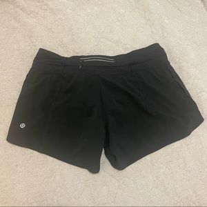 Lululemon Black shorts 4.5” inseam size 8